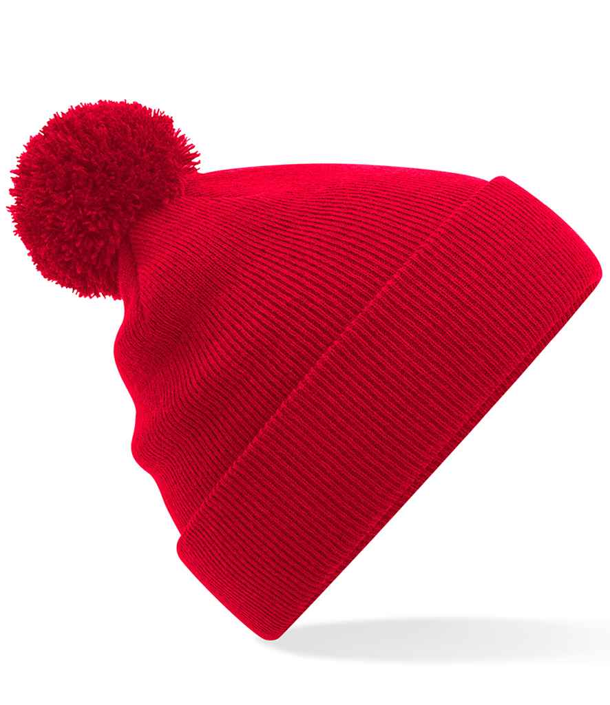 Beechfield Kids Original Pom Pom Beanie - Classic Red