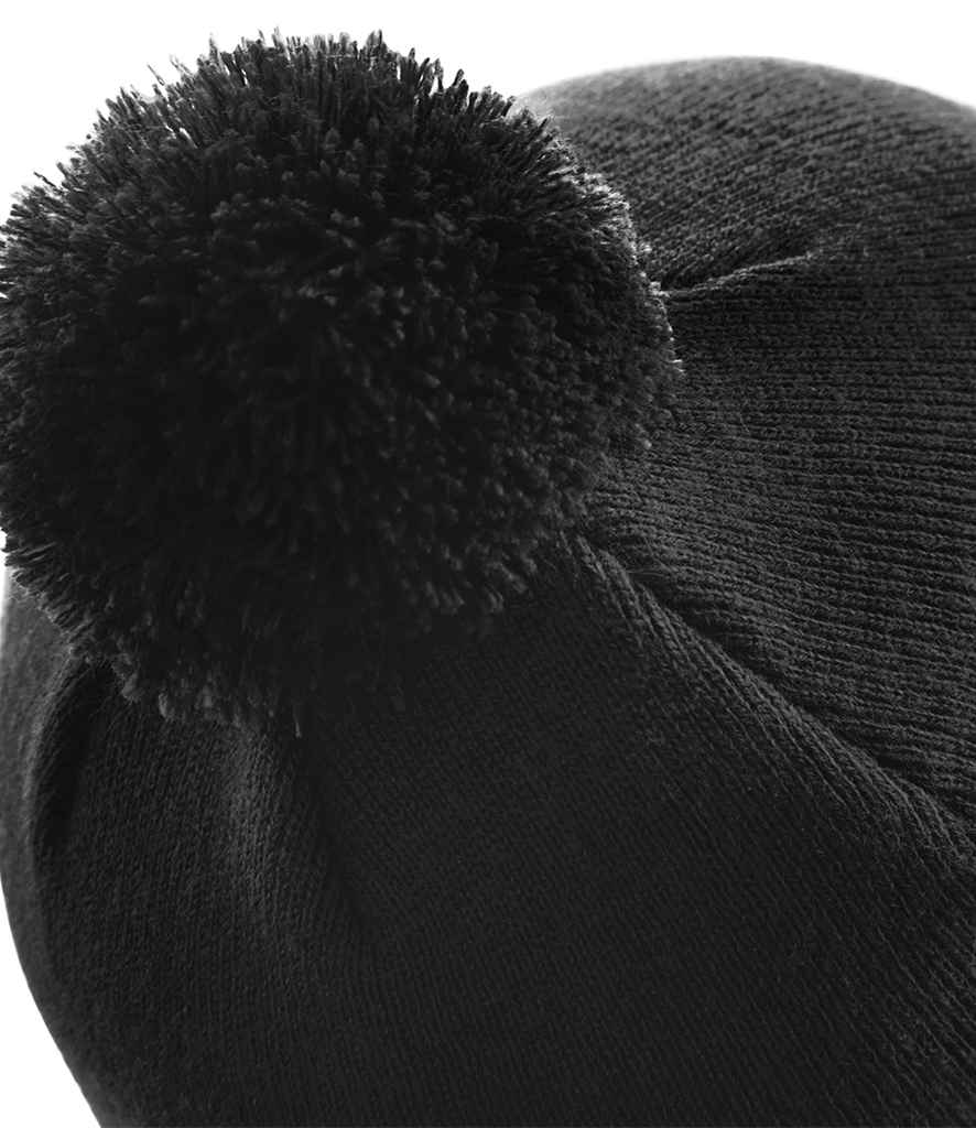 Beechfield Original Pom Pom Beanie - Black