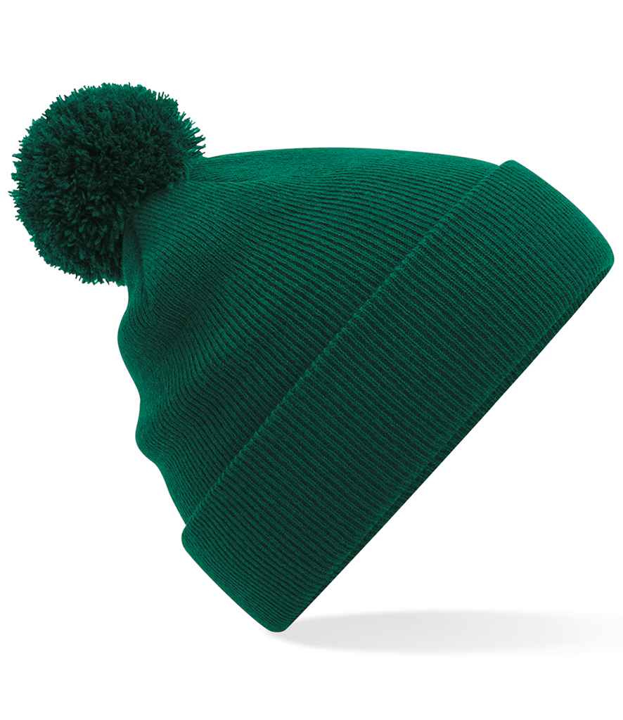 Beechfield Original Pom Pom Beanie - Bottle Green