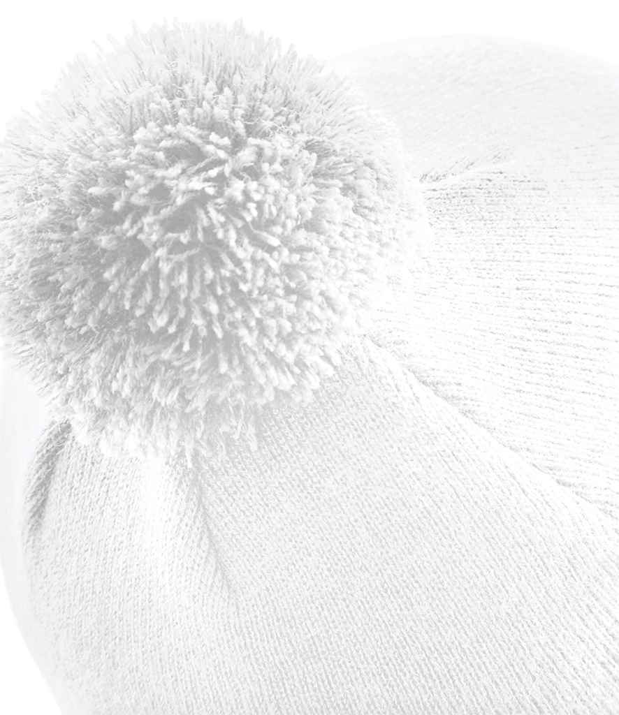 Beechfield Original Pom Pom Beanie - White