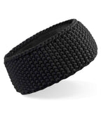 Beechfield Slopeside Waffle Headband - Black