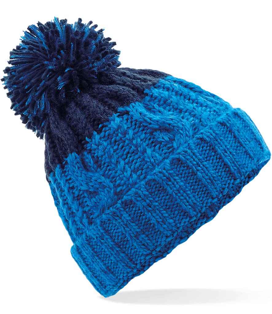 Beechfield Apres Beanie - Azure/Oxford Navy