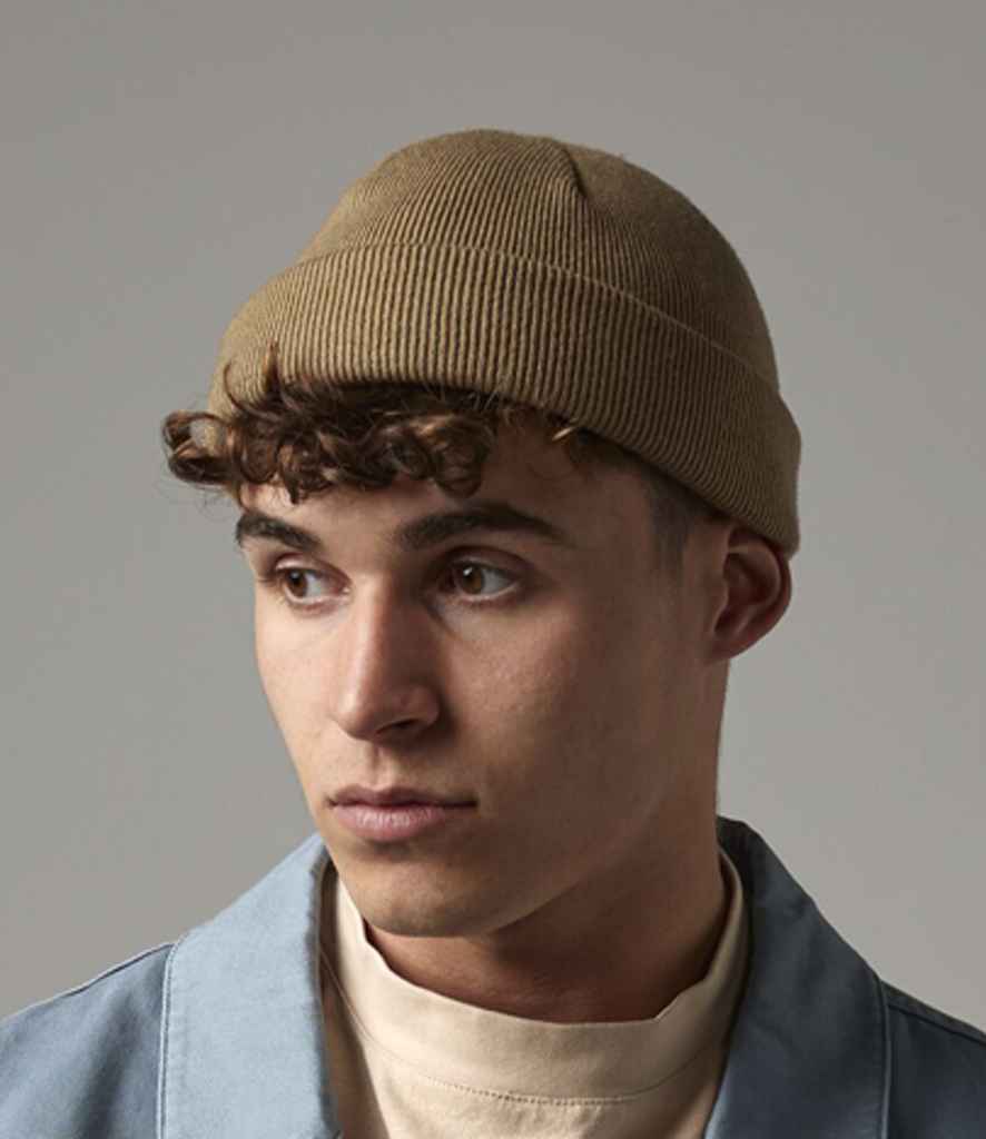 Beechfield Recycled Mini Fisherman Beanie - Biscuit