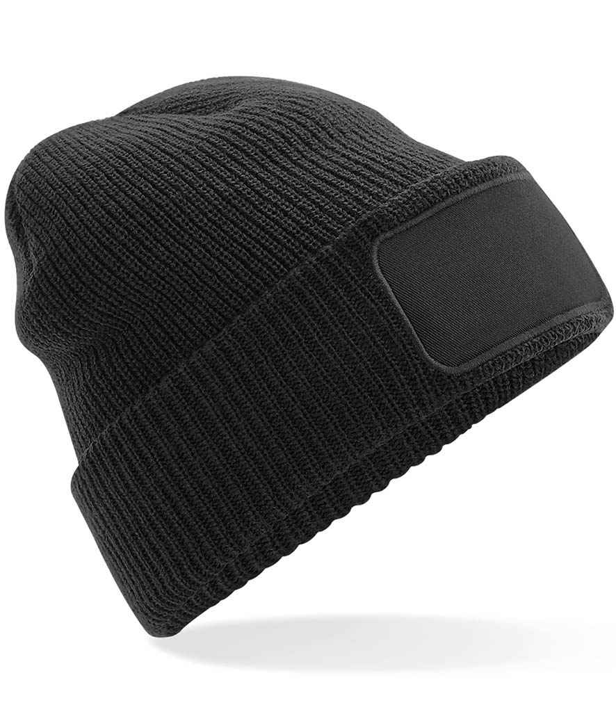 Beechfield Thinsulate™ Patch Beanie - Black