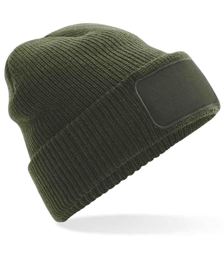 Beechfield Thinsulate™ Patch Beanie - Olive Green