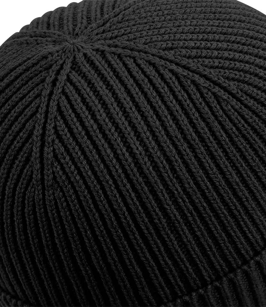 Beechfield Fashion Patch Beanie - Black