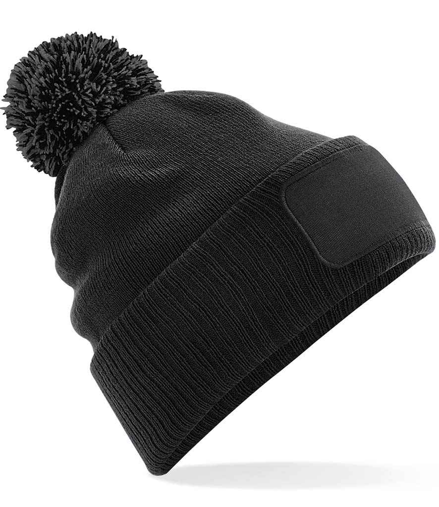 Beechfield Snowstar® Printers Beanie - Black/Graphite Grey