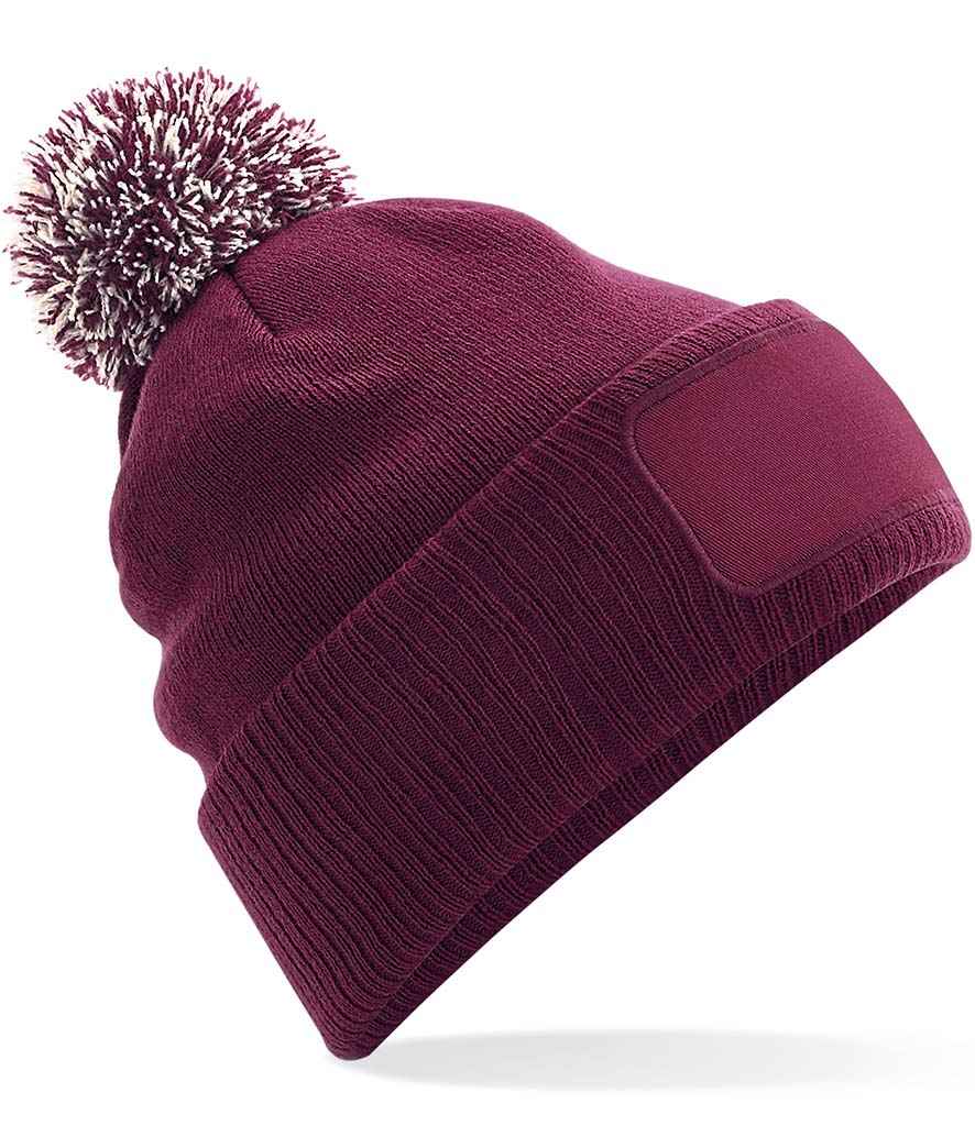 Beechfield Snowstar® Printers Beanie - Burgundy/Off White