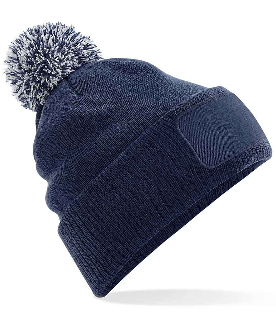 Beechfield Snowstar® Printers Beanie - French Navy/Light Grey