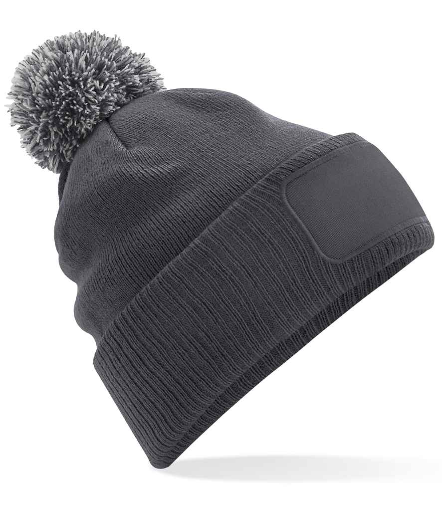 Beechfield Snowstar® Printers Beanie - Graphite Grey/Light Grey