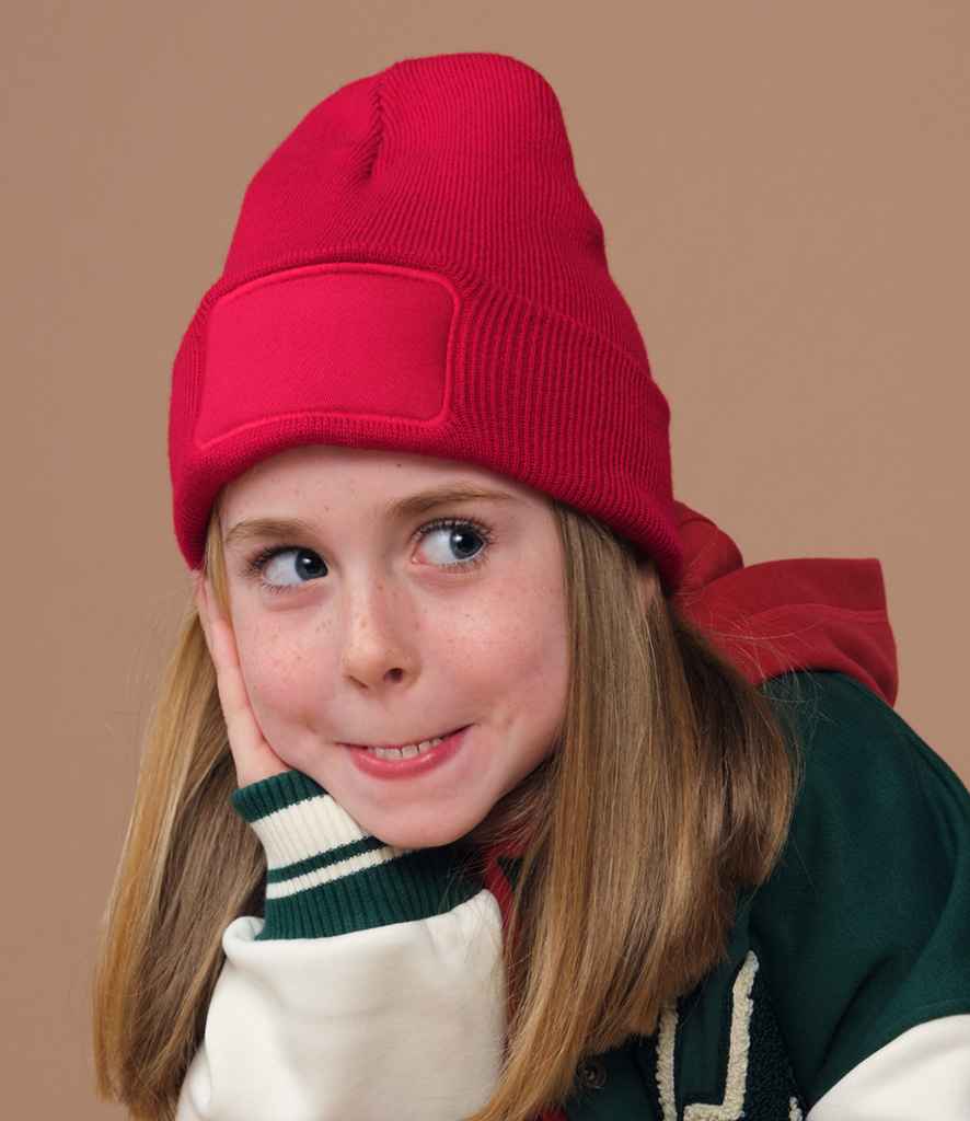 Beechfield Kids Original Patch Beanie - Classic Red