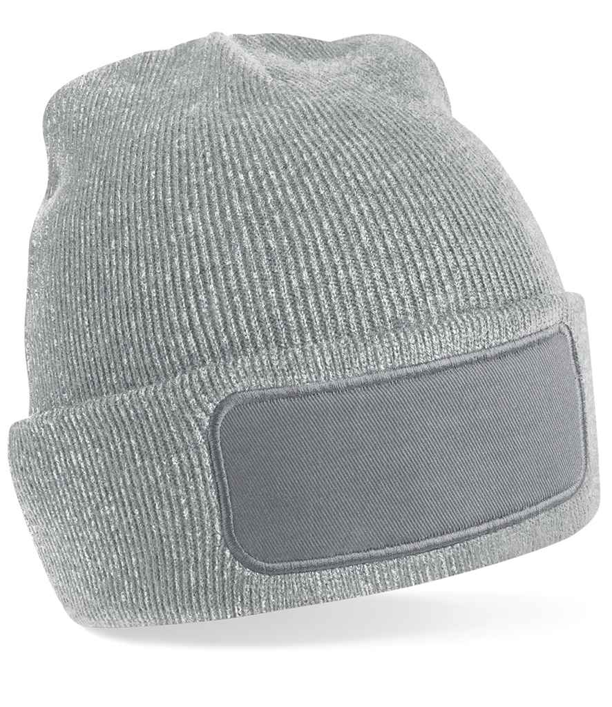 Beechfield Original Patch Beanie - Heather Grey
