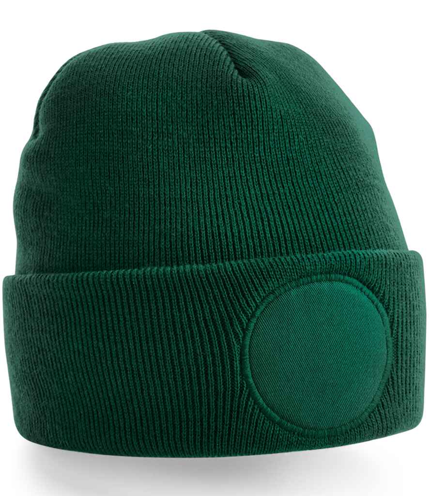 Beechfield Circular Patch Beanie - Bottle Green