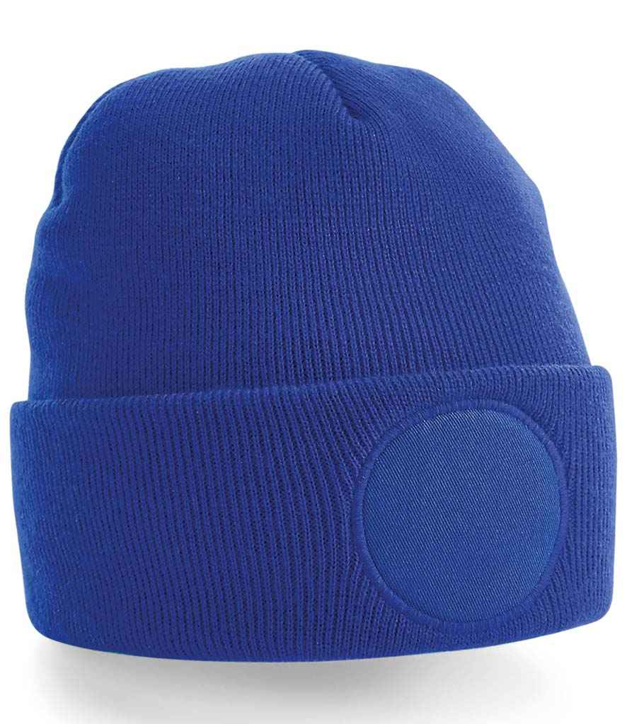 Beechfield Circular Patch Beanie - Bright Royal
