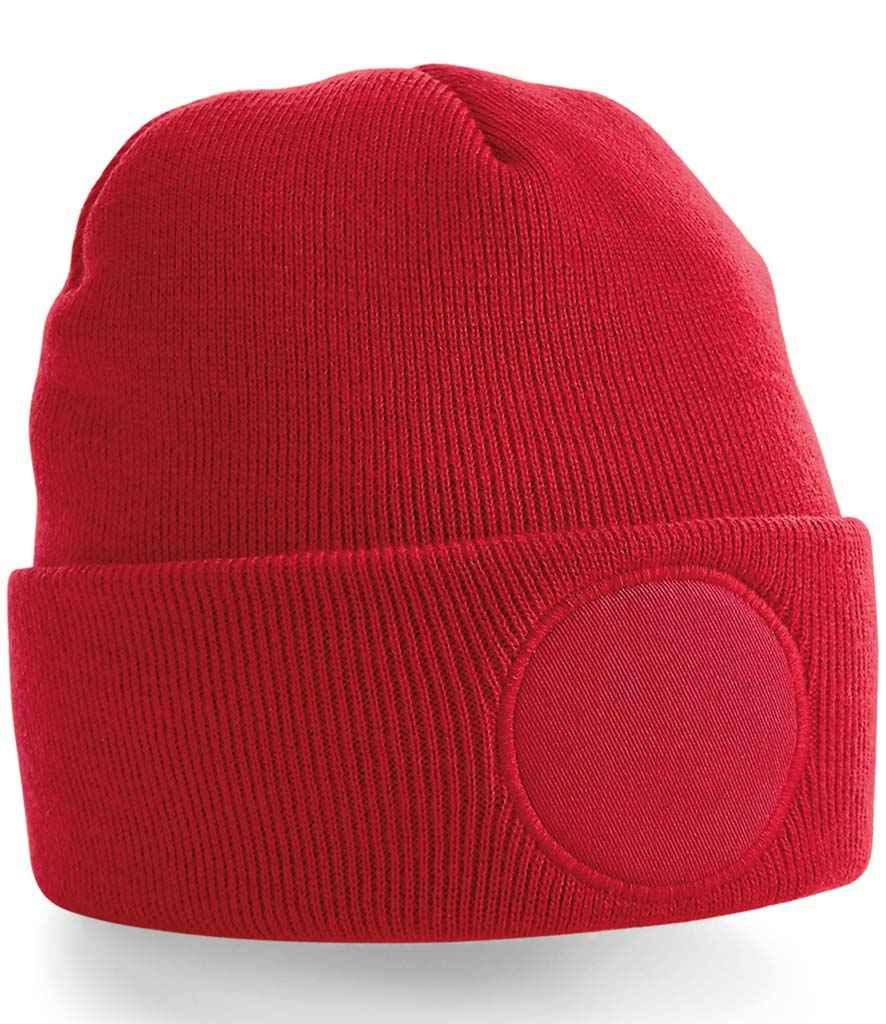 Beechfield Circular Patch Beanie - Classic Red