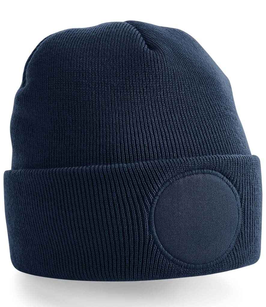 Beechfield Circular Patch Beanie - French Navy