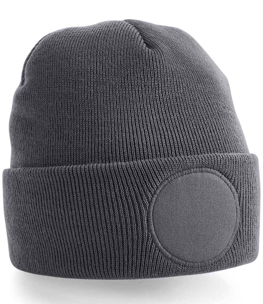 Beechfield Circular Patch Beanie - Graphite Grey