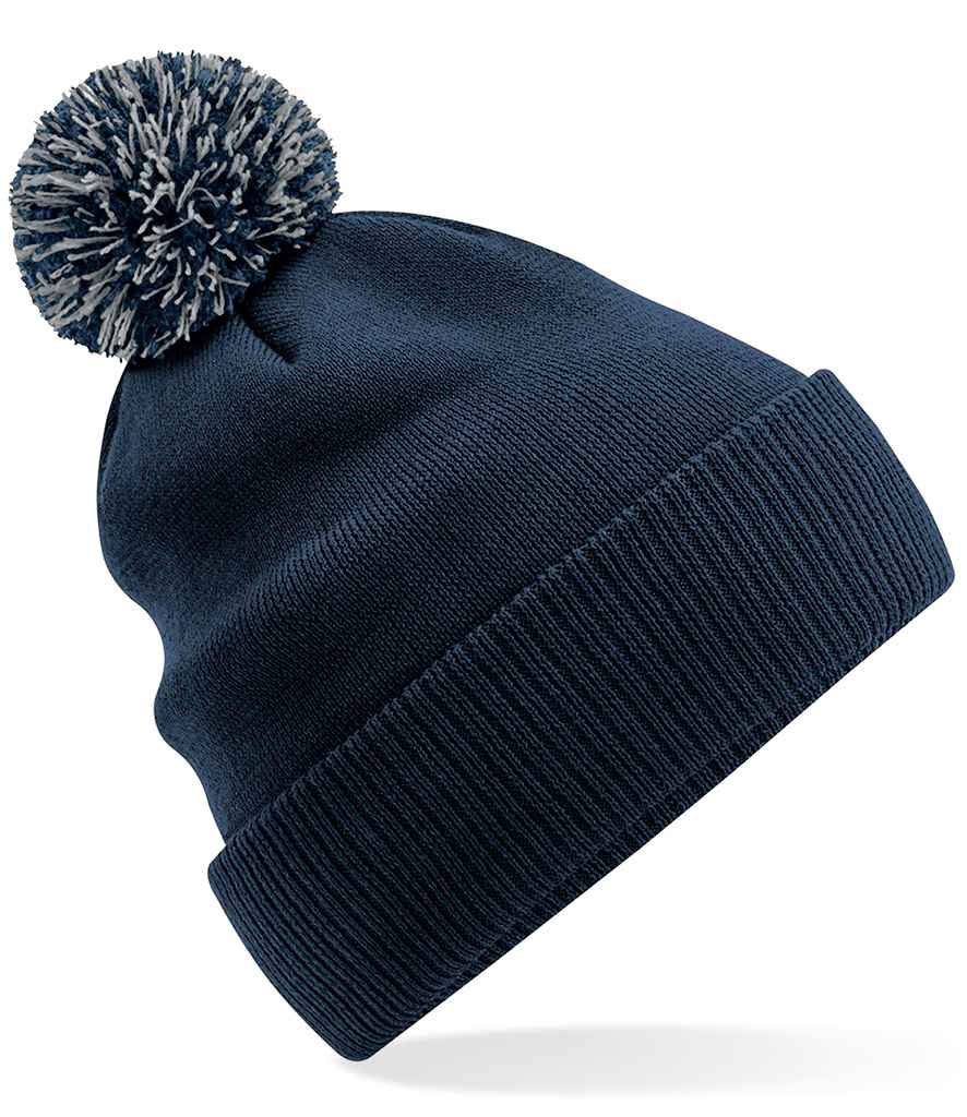 Beechfield Kids Snowstar® Beanie - Navy/Light Grey