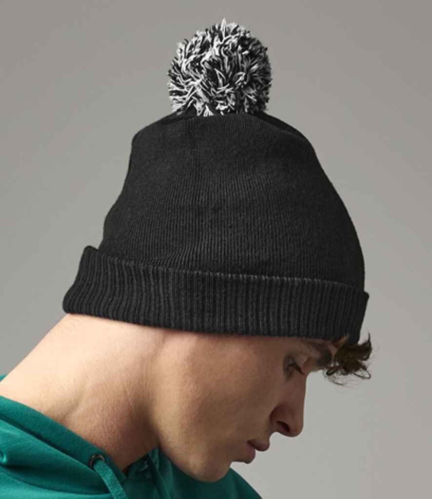 Beechfield Recycled Snowstar® Beanie - Black/White