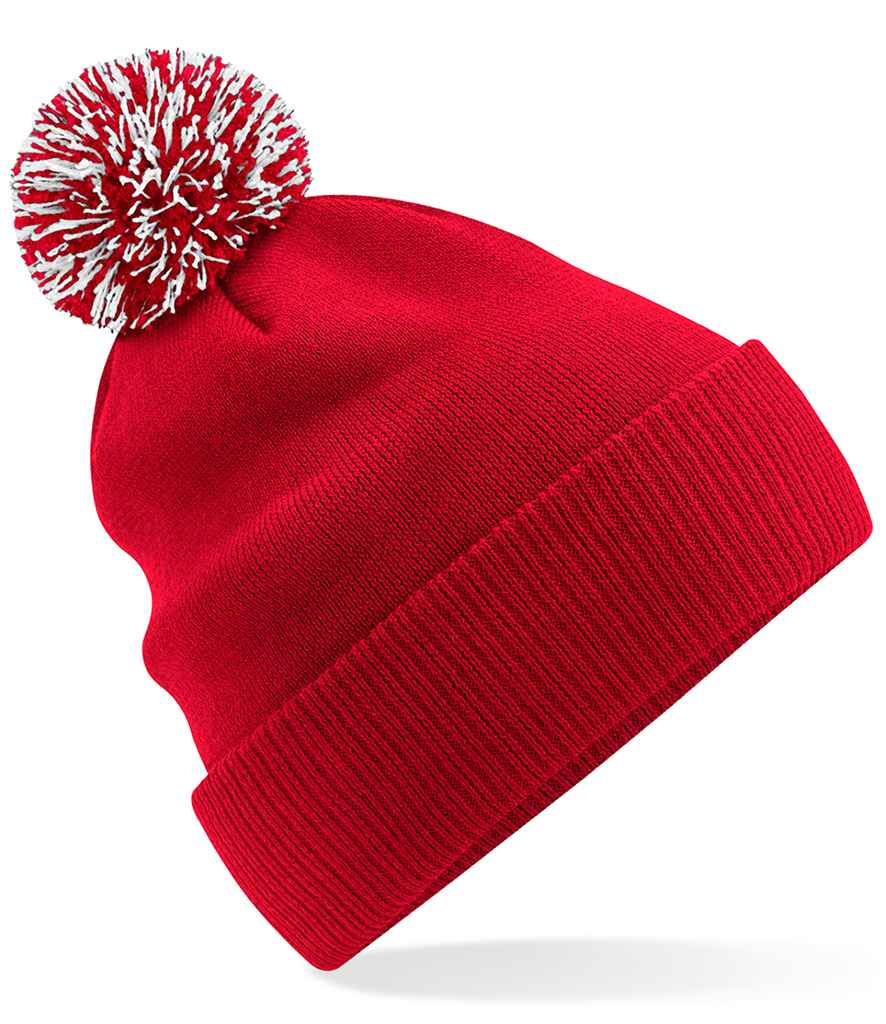 Beechfield Recycled Snowstar® Beanie - Classic Red/White