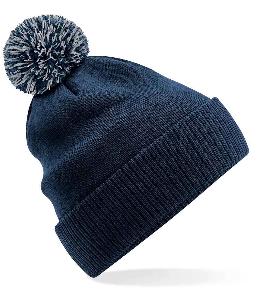 Beechfield Recycled Snowstar® Beanie - Navy/Light Grey