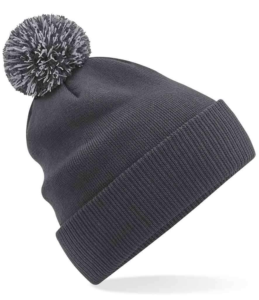 Beechfield Snowstar® Beanie - Graphite Grey/Light Grey