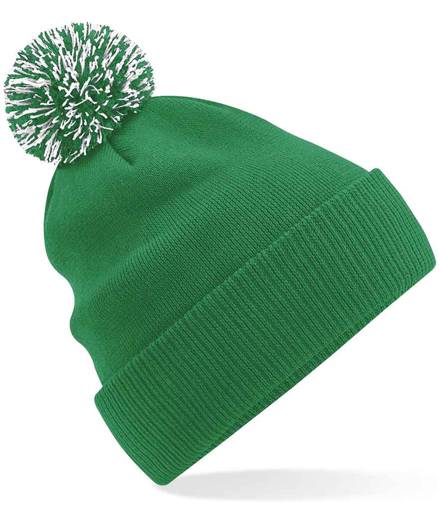 Beechfield Snowstar® Beanie - Kelly Green/White