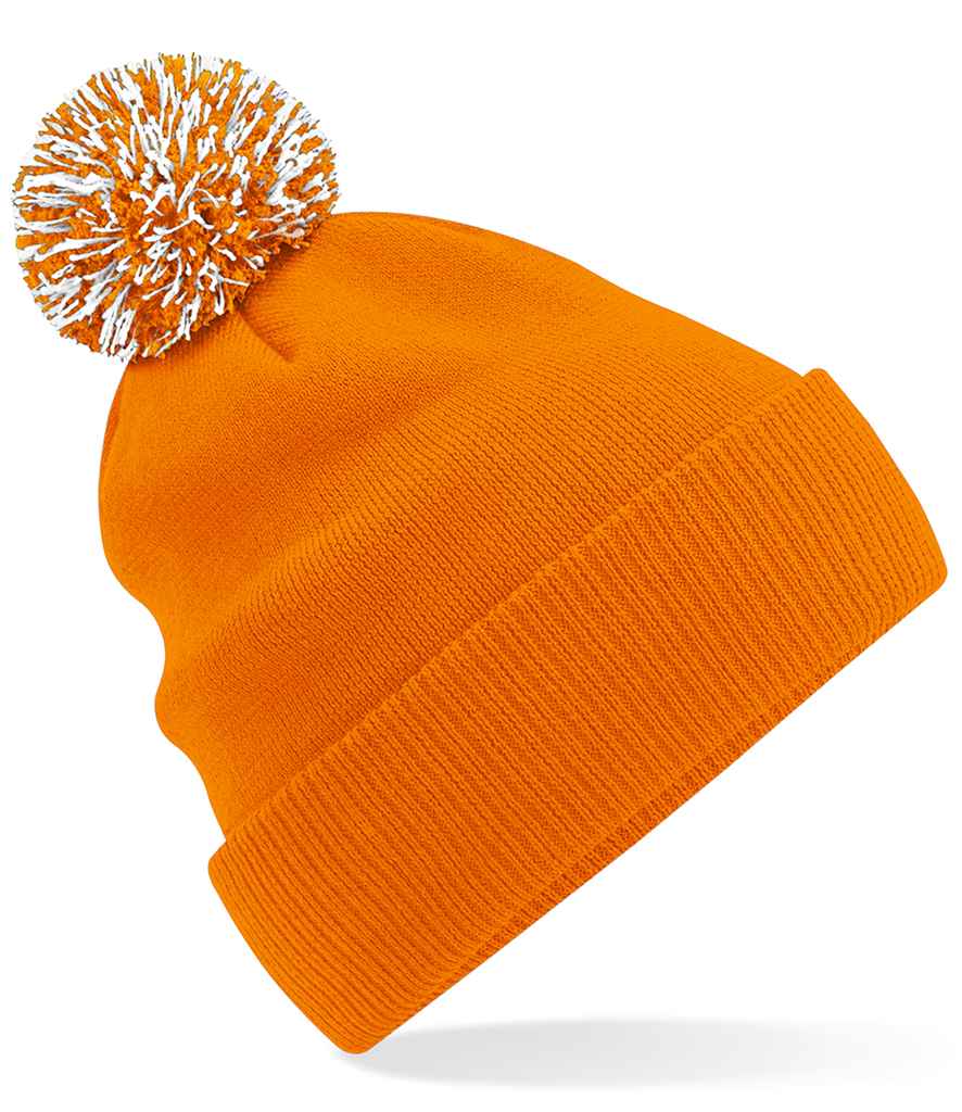 Beechfield Snowstar® Beanie - Orange/White