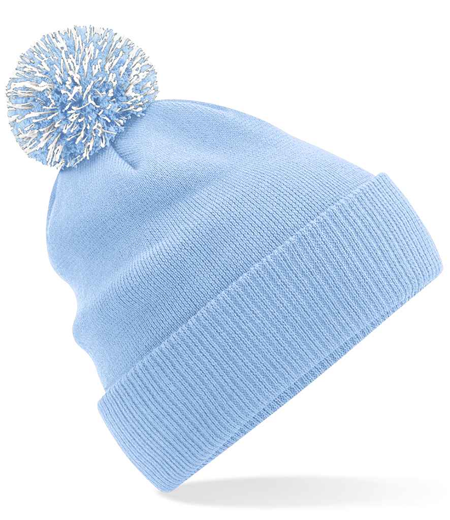 Beechfield Snowstar® Beanie - Sky Blue/White