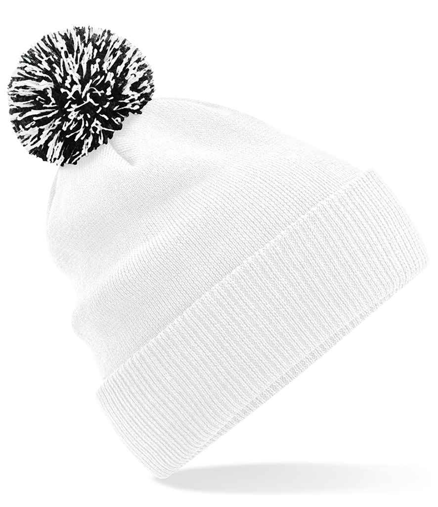 Beechfield Snowstar® Beanie - White/Black