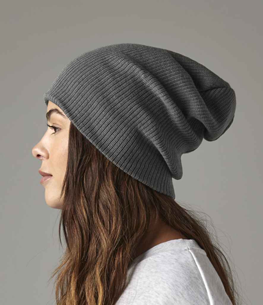Beechfield Slouch Beanie - Smoke Grey