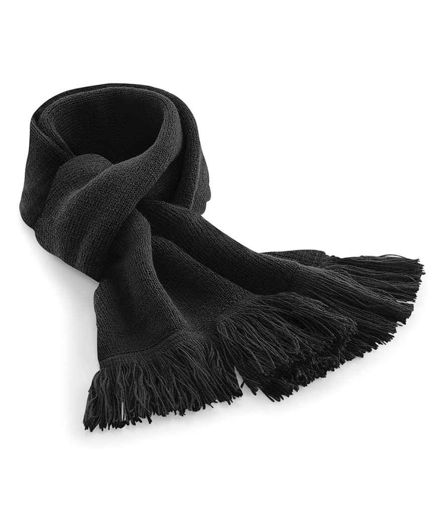 Beechfield Classic Knitted Scarf - Black