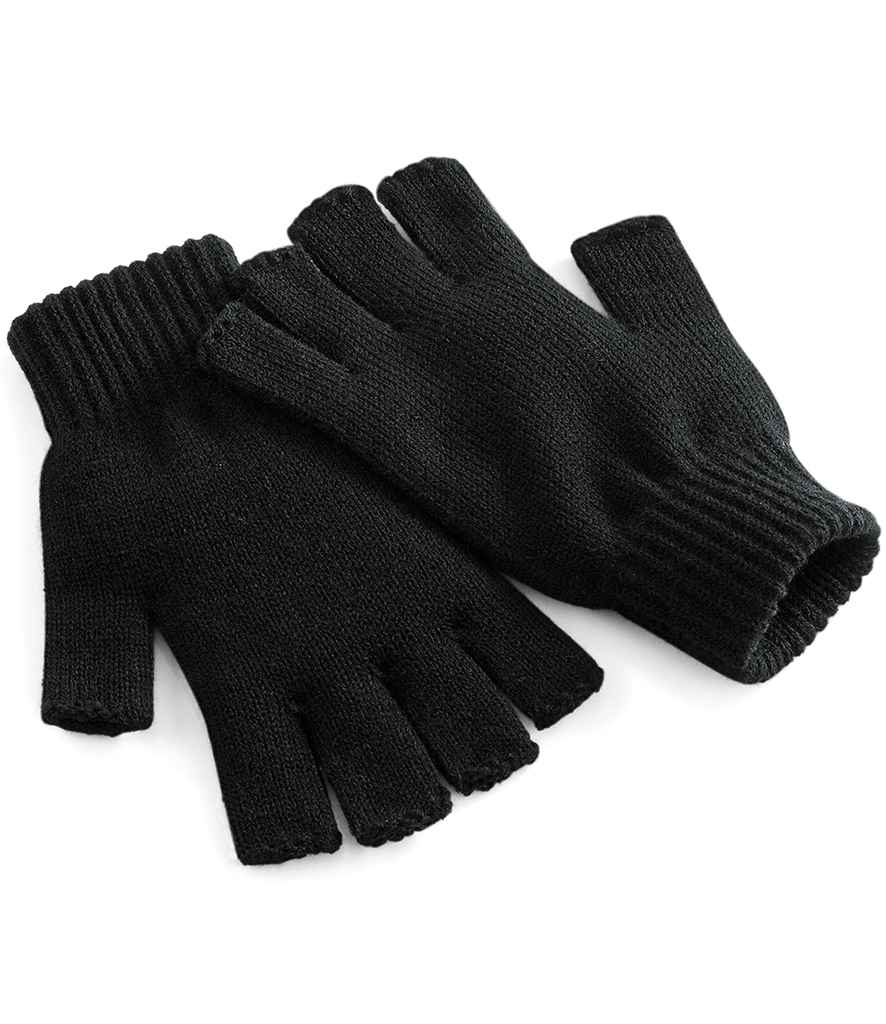 Beechfield Fingerless Gloves - Black
