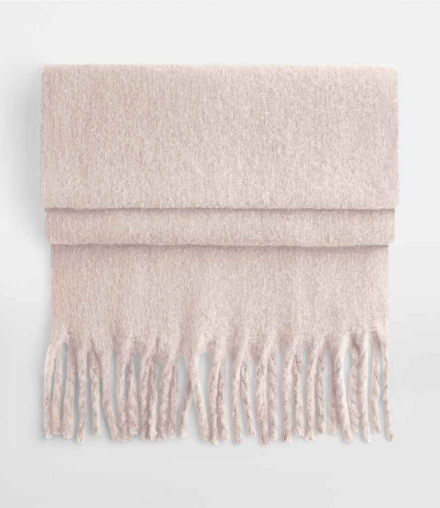 Beechfield Fluffy Scarf - Blush Pink