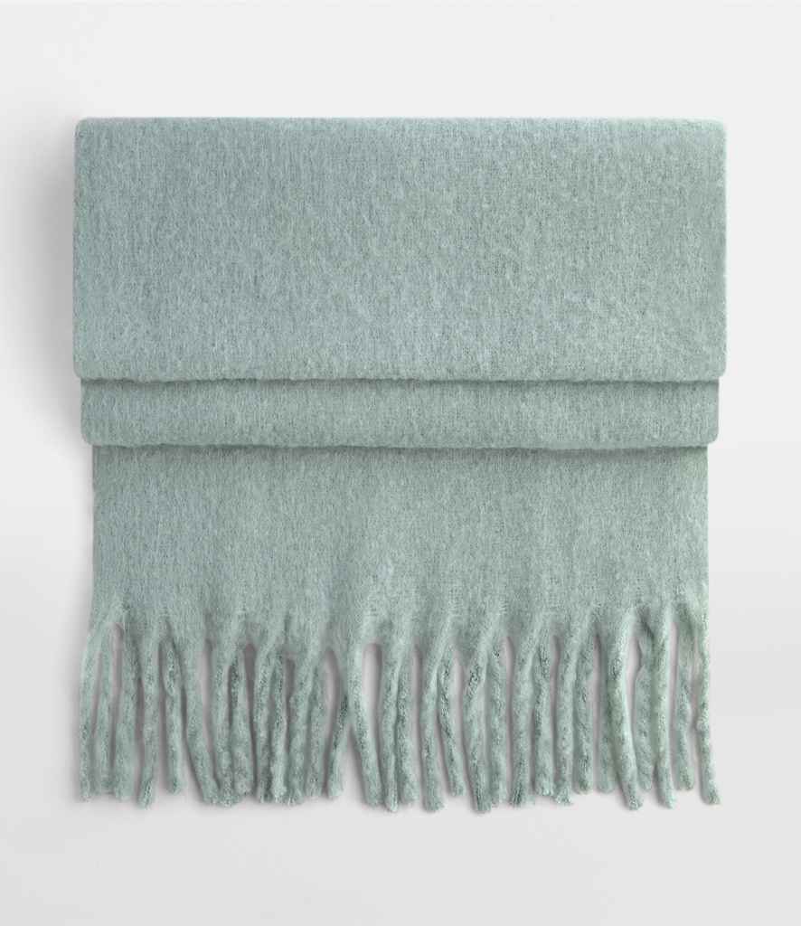 Beechfield Fluffy Scarf - Dusty Green