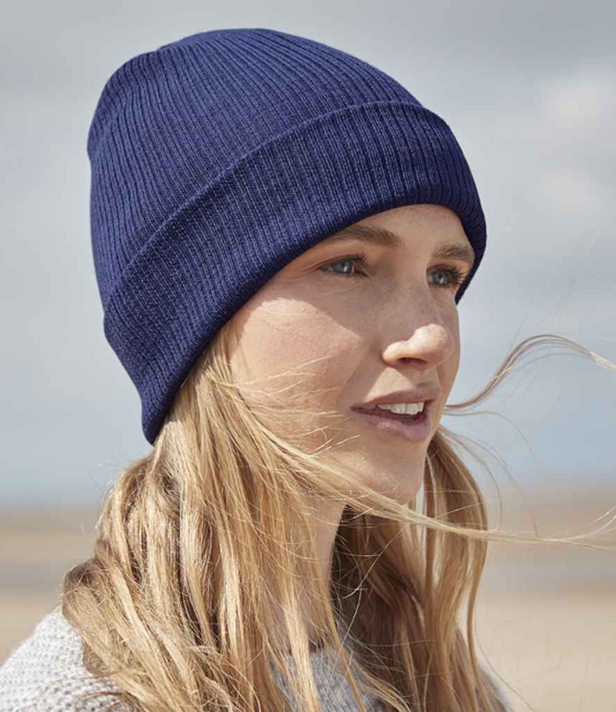 Beechfield Organic Cotton Beanie - Oxford Navy
