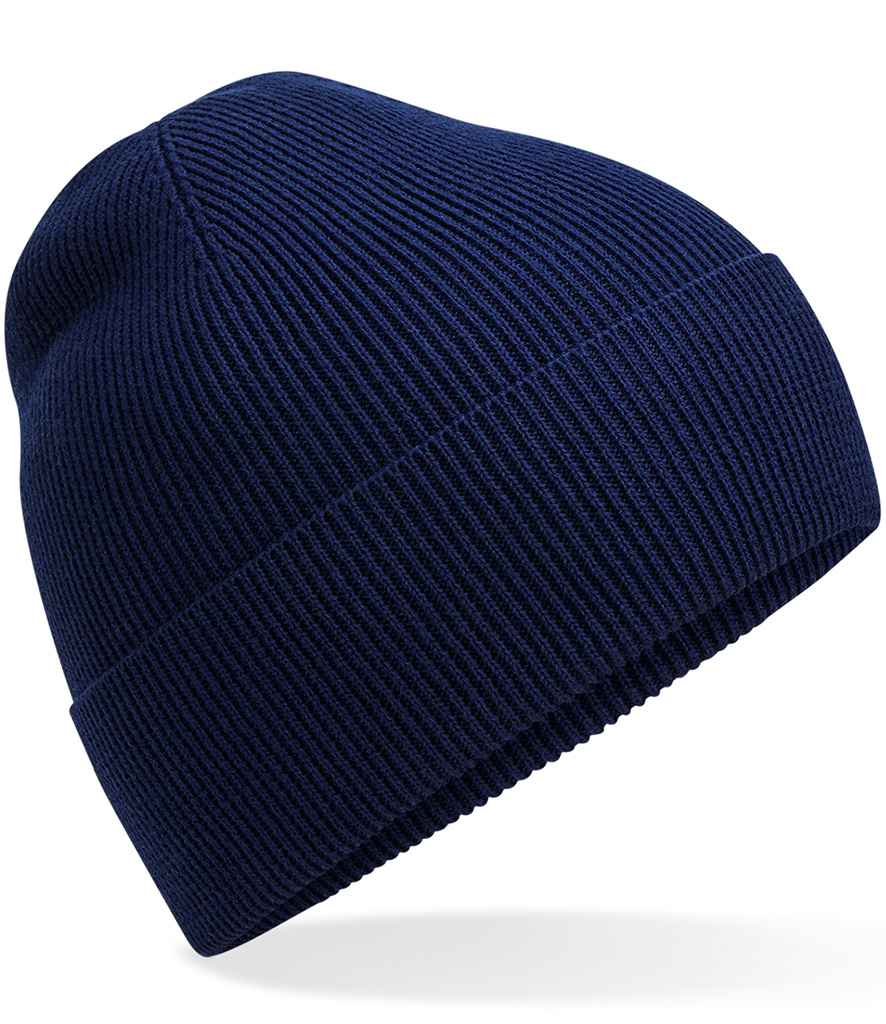 Beechfield Organic Cotton Fine Knit Beanie - Oxford Navy