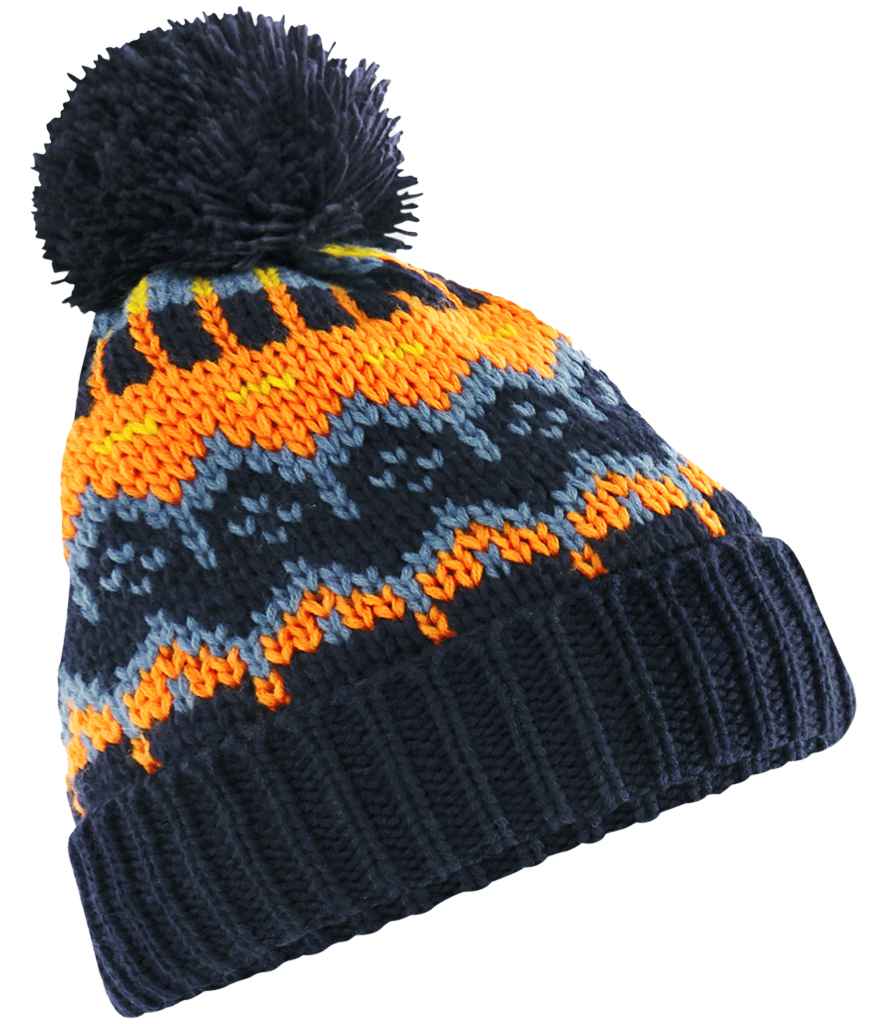 Beechfield Retro Ski Beanie - Blazing Blue