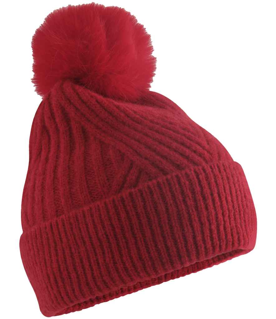 Beechfield Snow Luxe Beanie - Classic Red