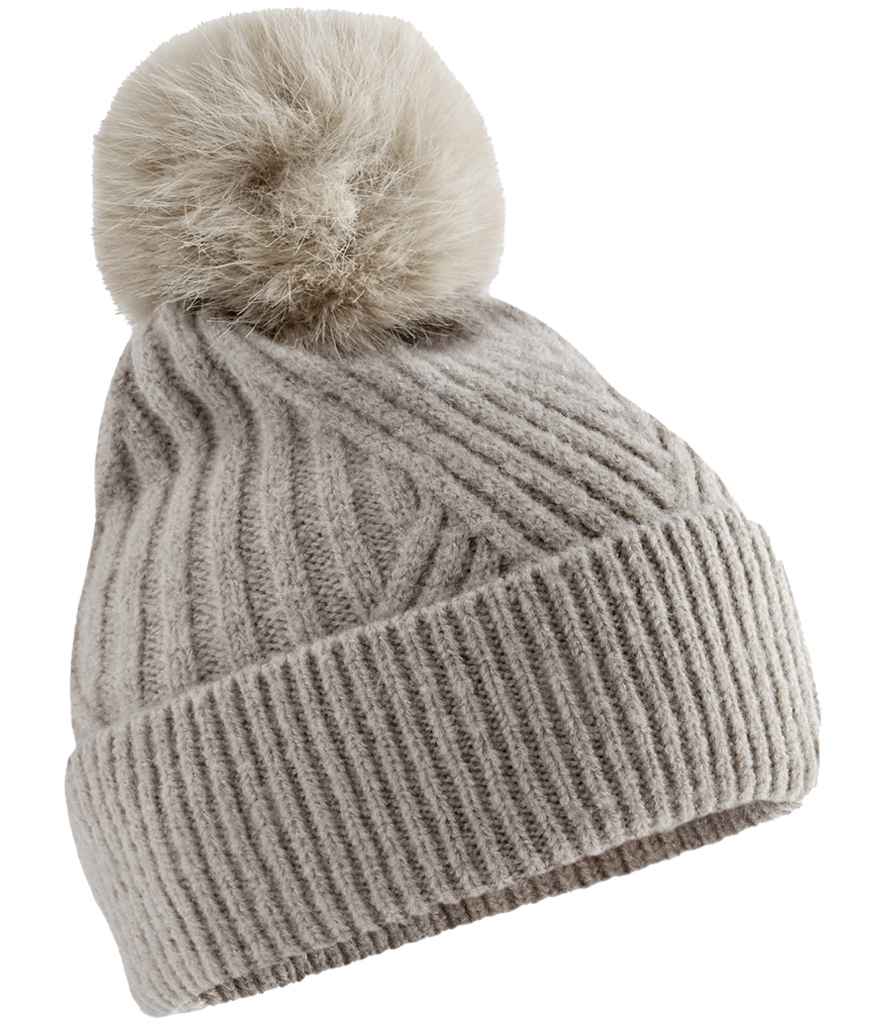 Beechfield Snow Luxe Beanie - Natural Stone