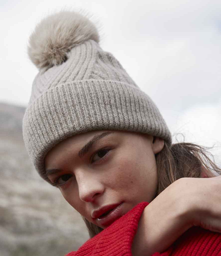 Beechfield Snow Luxe Beanie - Natural Stone