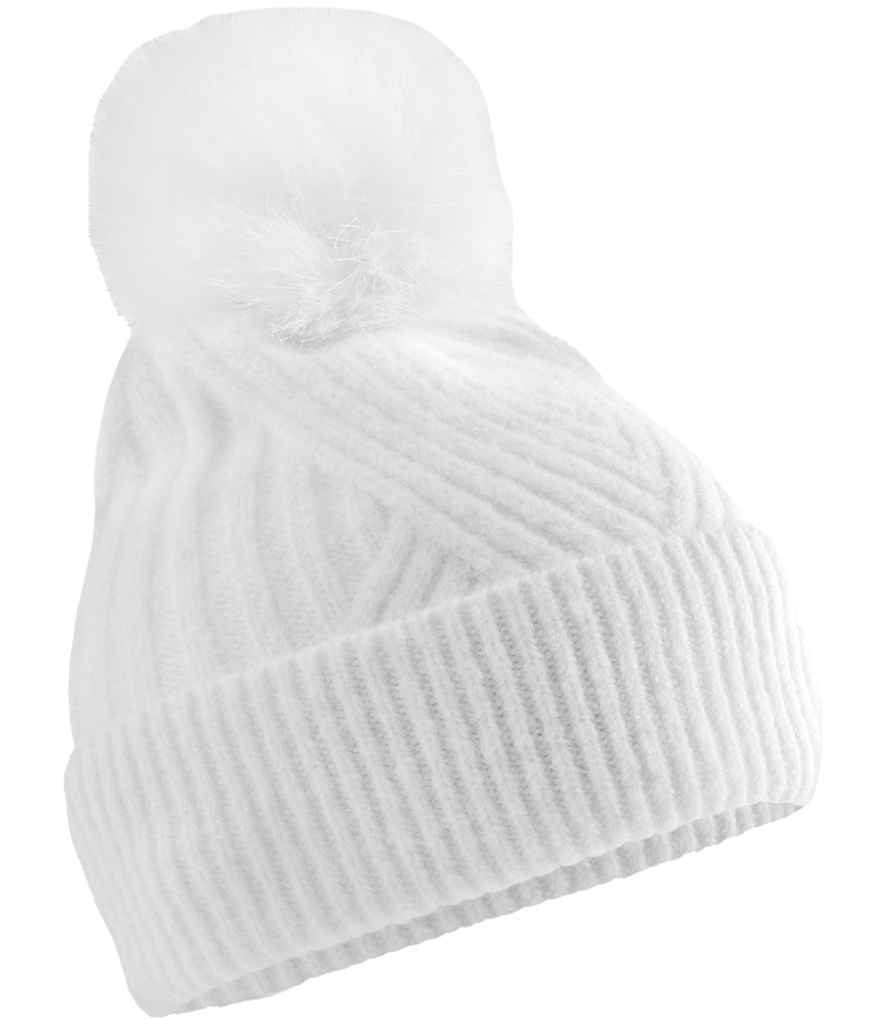 Beechfield Snow Luxe Beanie - White