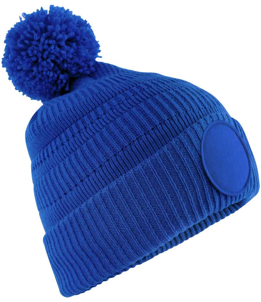 Beechfield Fan Patch Beanie - Bright Royal