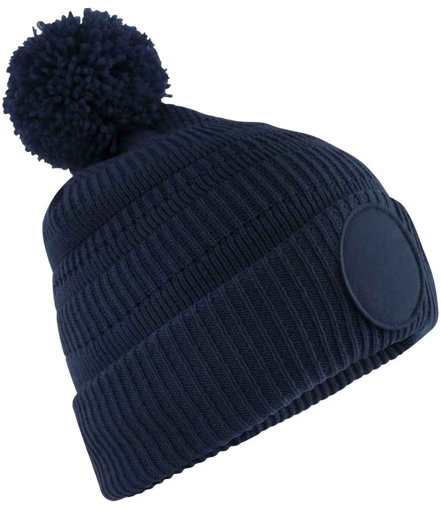Beechfield Fan Patch Beanie - French Navy