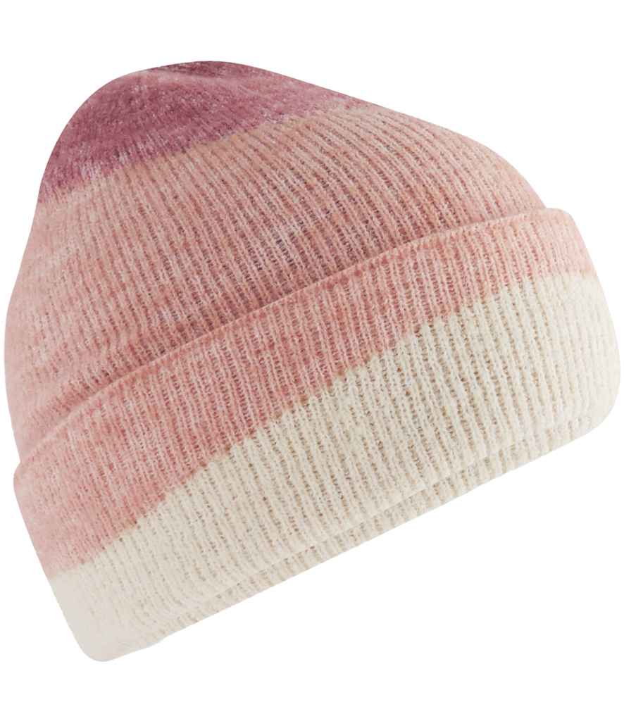 Beechfield Soft Wave Beanie - Rose/Peach/Vanilla