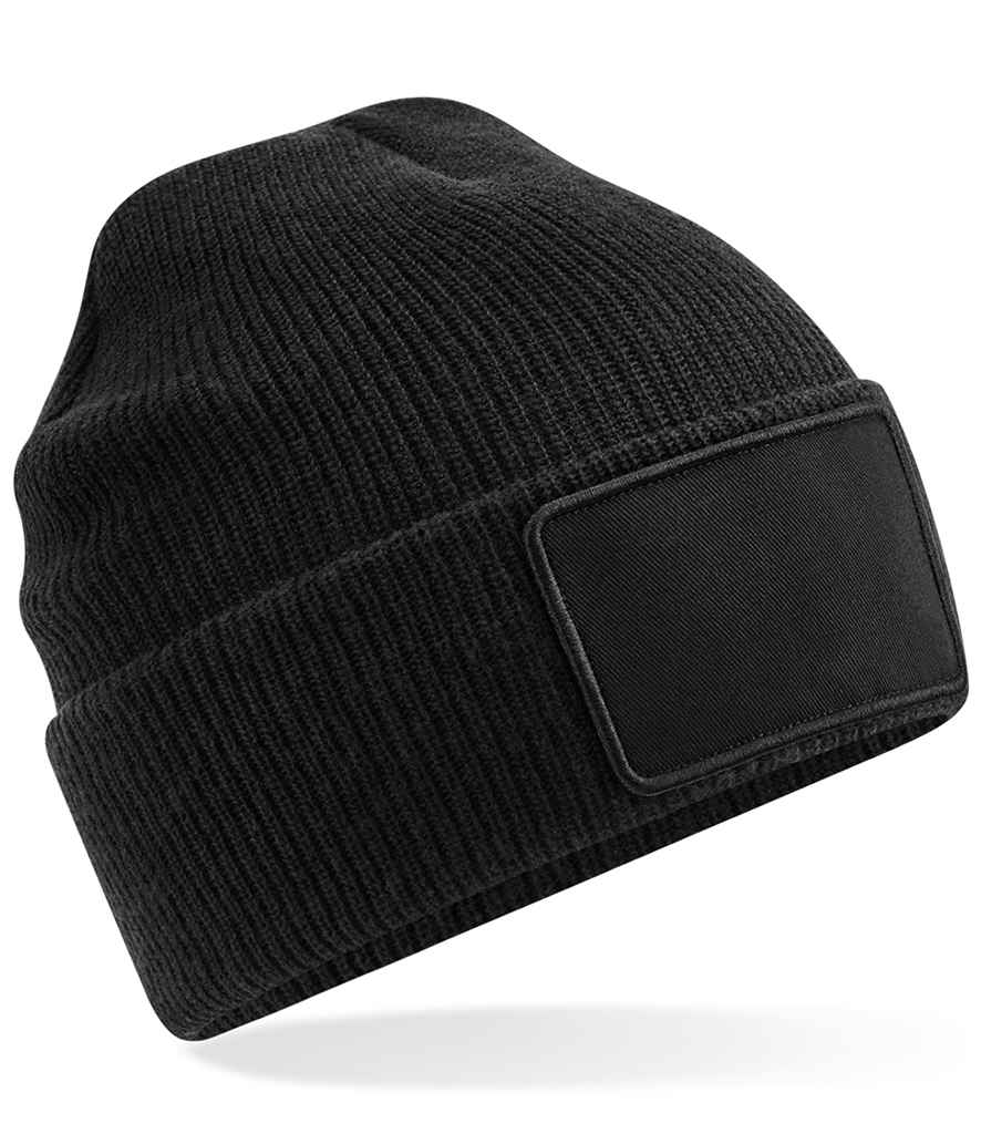 Beechfield Removable Patch Thinsulate™ Beanie - Black