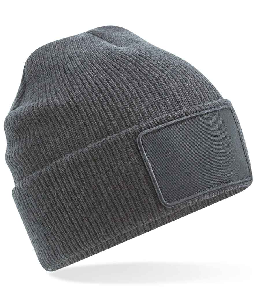 Beechfield Removable Patch Thinsulate™ Beanie - Graphite Grey