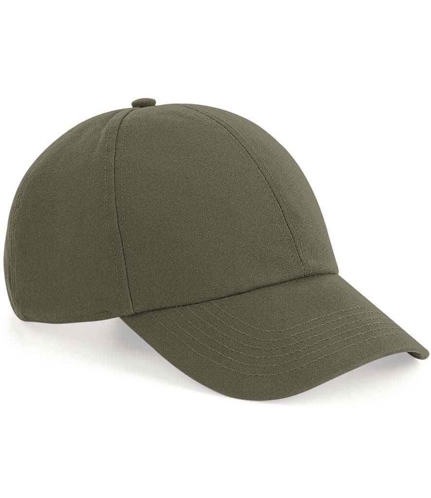Beechfield Organic Cotton 6 Panel Cap - Olive Green