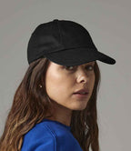 Beechfield Low Profile Heavy Cotton Drill Cap - Black