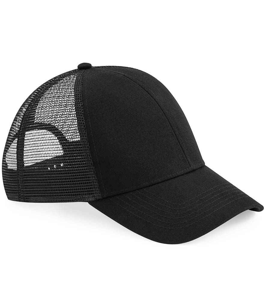 Beechfield Organic Cotton Trucker Cap - Black